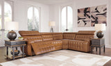 Mega Furniture - Ashley Furniture - Temmpton Sectional - 4-Piece Reclining Sectional / Chocolate - U92708S6