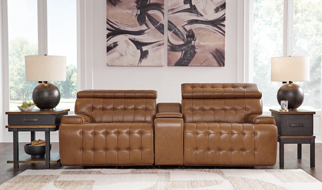 Mega Furniture - Ashley Furniture - Temmpton Sectional - 6-Piece Power Reclining Sectional / Chocolate - U92708S5