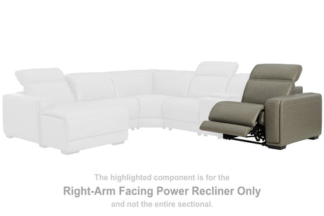 Mega Furniture - Ashley Furniture - Correze Sectional - 2-Piece Power Reclining Sectional / Gray - U94202S10