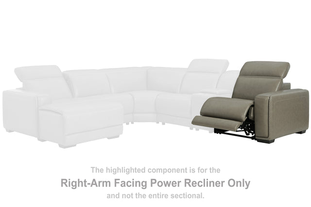 Mega Furniture - Ashley Furniture - Correze Sectional - 2-Piece Power Reclining Sectional / Gray - U94202S10