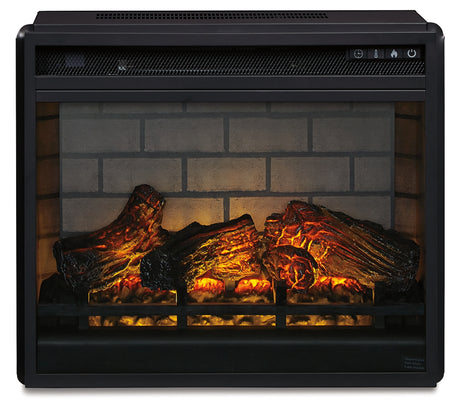 Mega Furniture - Ashley Furniture - Entertainment Accessories Electric Infrared Fireplace Insert - Electric Infrared Fireplace Insert / Black - W100-101