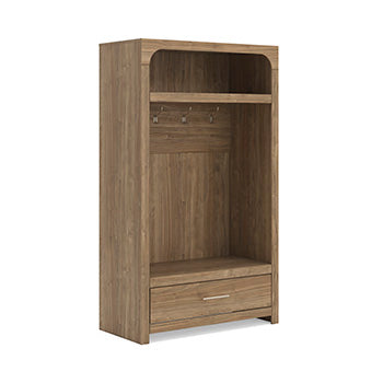 Mega Furniture - Ashley Furniture - Dovander Hall Tree with Storage Bench - Hall Tree with Storage Bench - W1121-79