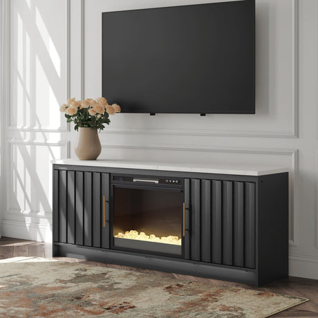 Mega Furniture - Ashley Furniture - Cadmori 63" TV Stand with Electric Fireplace - 63" TV Stand with Electric Fireplace - W2616W1
