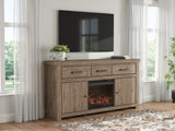 Mega Furniture - Ashley Furniture - Garistyn 73" TV Stand with Electric Fireplace - 73" TV Stand with Electric Fireplace - W2844W3
