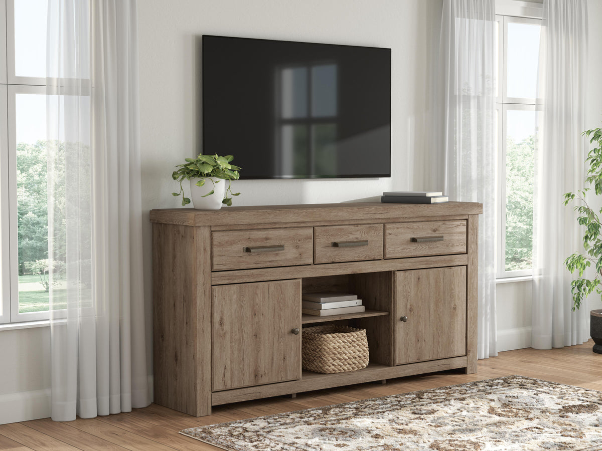 Mega Furniture - Ashley Furniture - Garistyn TV Stand - 73" - W2844-268