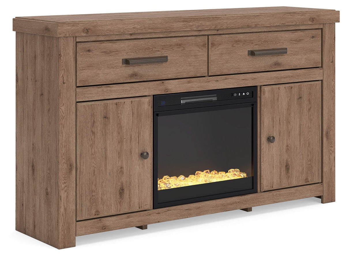 Garistyn 62" TV Stand with Electric Fireplace