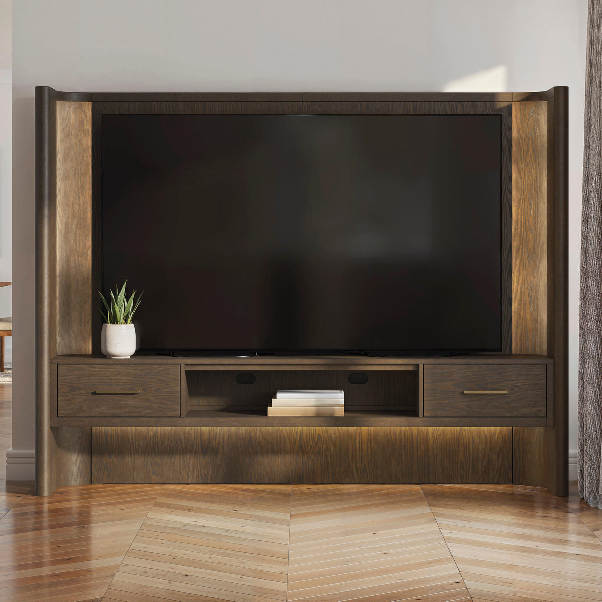 Mega Furniture - Ashley Furniture - Darimore TV Wall Console - TV Wall Console - W984W1